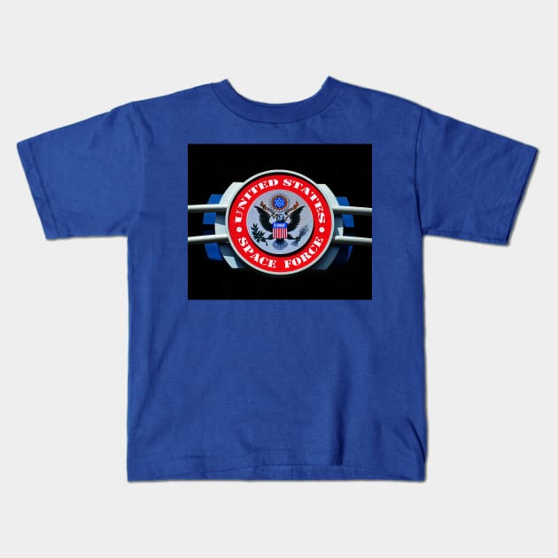 United States Space Force design A Kids T-Shirt by dltphoto